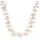 VALERO PEARLS Perlenkette unisize rosa / Silber
