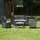 Dmora Outdoor-Lounge-Set 7-tlg. Anthrazit