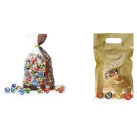 Lindt Schokolade LINDOR Mischung | 1371 g, Klassische | ca. 80 Schokoladen Kugeln (Vollmilch, Weiß, Dunkel 60%, Haselnuss) | Großpackung, 1kg