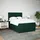 vidaXL Boxspringbett 140 x 200 cm Dunkelgrün