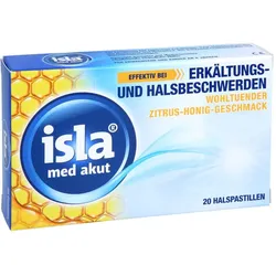 isla med akut Halspastillen Zitrus-Honig-Geschmack