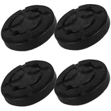 BlingBin Wagenheber Hebezubehör Wagenheberpolster für Wohnmobile Wagenheberau, 4pcs/Set, 4-tlg., 4 Stück, Durchmesser 12 cm, Schwarz Runde Gummi Pads für Wagenheber und Hebebühnen schwarz