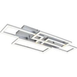 LED-Deckenleuchte Mega Silberfarben max. 32 Watt Deckenlampe