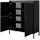 bettso Highboard 39 x 123 cm Schwarz