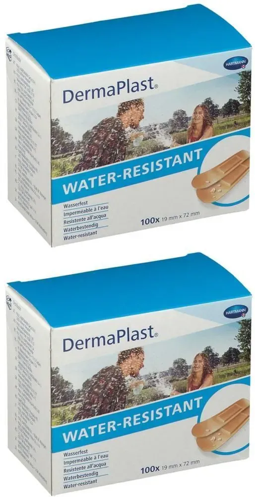 Hartmann Dermaplast Water-Resistant 19x72mm 2x100 St Pleister