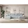 altdecor Eckcouch Cord 6-Sitzer Grau