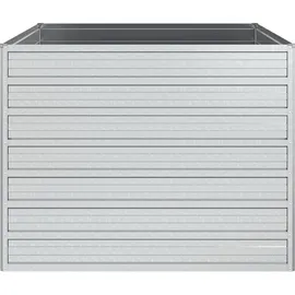 vidaXL Garten-Hochbeet 100 x 100 x 77 cm Silber