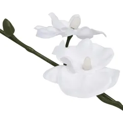 vidaXL Künstliche Orchidee mit Topf 30 cm Weiß