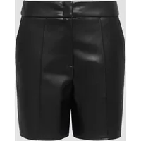 s.Oliver BLACK LABEL s.Oliver - Shorts aus Lederimitat, Damen, schwarz, 38