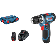 Bosch GSR 12V-15 FC Professional inkl. 2 x 2 Ah + L-Boxx 06019F6001