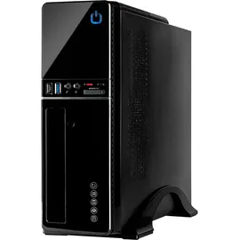 Inter-Tech IT-607 mini-ITX/μATX Gehäuse - Schwarz (ohne Netzteil)