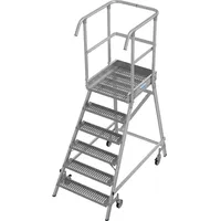 Krause KRAUSE® STABILO fahrbare Podestleiter, einseitig begehbar, Profilrost R13,