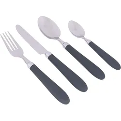 Bo-Camp Besteck-Set Deluxe 24 Teile 6 Personen grau No Size