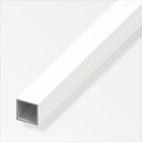 Alfer Quadratrohr 1 m, 23.5 x 1.5 mm Aluminium beschichtet weiss