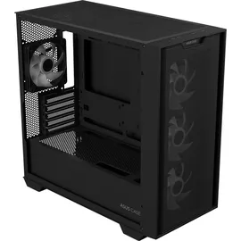 Asus A21 PLUS TG ARGB Micro-ATX Gaming Gehäuse mit Seitenfenster schwarz