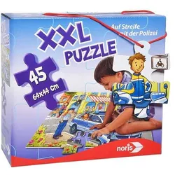 Noris 606031792 - XXL Riesenpuzzle Auf Steife mit der Polizei, 45-teilig, Puzzle