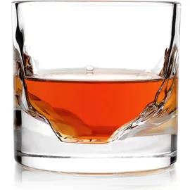 LIITON Schweres Kristall-Whiskeyglas-Set, dicke gefrierbare Bourbon-Gläser (je 1 lb), Premium-Whiskey-Geschenke für Männer, gefrorenes Kristall kühlt Cocktails