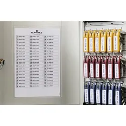 DURABLE Schlüsselschrank Key-Box H400xB302xT118mm 1-türig Zahlenschl.Anz.Hak.72 - 1967-23