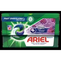 Ariel All-in-1 PODS Waschkapseln + Touch of Lenor Amethyst Flower 20 Waschgänge