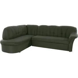 DOMO collection Eckcouch Polyester L-Form 246cm Grün