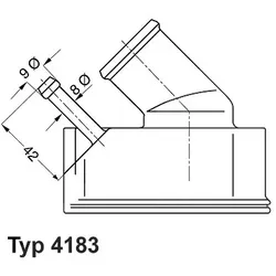 Wahler Thermostat, Kühlmittel [Hersteller-Nr. 4183.82D]
