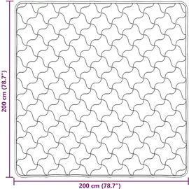 vidaXL Winterbettdecke Creme 200 x 200 cm Mikrofaser und Teddy-Fleece