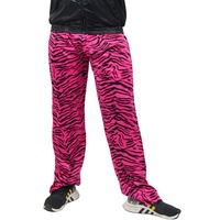 Foxxeo Jogginghose 80er Jahre Kostüm Trainingsanzug Assianzug Jogginganzug Retro schwarz pink S - XXXL, Größe:M