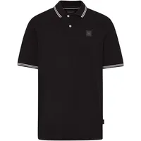 Bugatti Poloshirt mit sportiven Kontraststreifen Gr. XL, schwarz , 35751559-XL