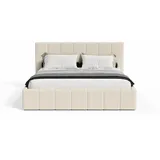 FEDVE Polsterbett, Beige, Textil, 140x200 cm, Schlafzimmer, Betten, Polsterbetten