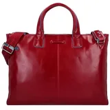 Piquadro Blue Square Aktentasche Leder 42 cm Laptopfach rot