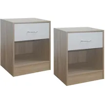 Hti-Living Nachtschrank Thekla 40 x 50 x 40 cm Beige