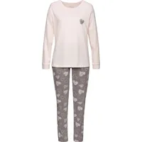VIVANCE DREAMS Damen Pyjama rosa-grau Gr.56/58