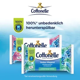 Cottonelle Feuchtes Toilettenpapier Sauber Pflegend 12 x 42 Tücher