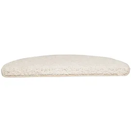 vidaXL Stufenmatten 15 Stk. 65x21x4 cm Weiß Halbrund Groß