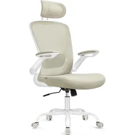 Songmics Drehstuhl Mesh Beige