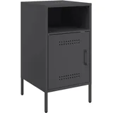 vidaXL Nachtschrank 36 x 39 x 68 cm Schwarz