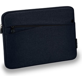 Pedea Tablet Tasche 10,1 - 11 Zoll (25,6 - 27,96 cm) FASHION Schutzhülle mit Zubehörfach (11", Universal), Notebooktasche, Blau, Schwarz