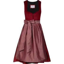 Edelnice Midi Dirndl Luise Samt rot 48
