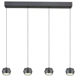 GLOBO Marthy 1-flg. 80,5 cm grau Metall