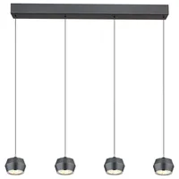 GLOBO Marthy 1-flg. 80,5 cm grau Metall