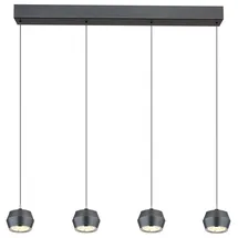 GLOBO Marthy 1-flg. 80,5 cm grau Metall