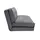 miliboo Zweisitzer-Schlafsessel aus grauem Stoff 140 x 90 x 80 cm Grau mit Kissen