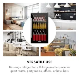 Klarstein Beersafe XXL Getränkekühlschrank (80 l, 830 mm hoch, Onyx)