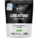 Wehle Sports Creatin Monohydrat Pulver reines Kreatin mikronisierter Qualität Mesh 200 - optimal hochdosiert 100% vegan - Wehle Sports (500g)