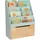 Relaxdays Kinderregal 60 x 30 x 80 cm Kiefer massiv natur türkis