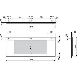 Laufen Leelo Spiegel H4477039501441,
