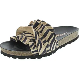 Verbenas Rocio Serraje Volante Zeb Pantolette Schwarz - 37 EU
