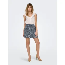Only Minirock Damen Bedruckt Nachtblau 34