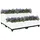 vidaXL Hochbeet 80 x 80 x 38 cm Grau