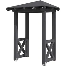 SKANHOLZ Vordach Wesel 4 188 x 126 cm grau